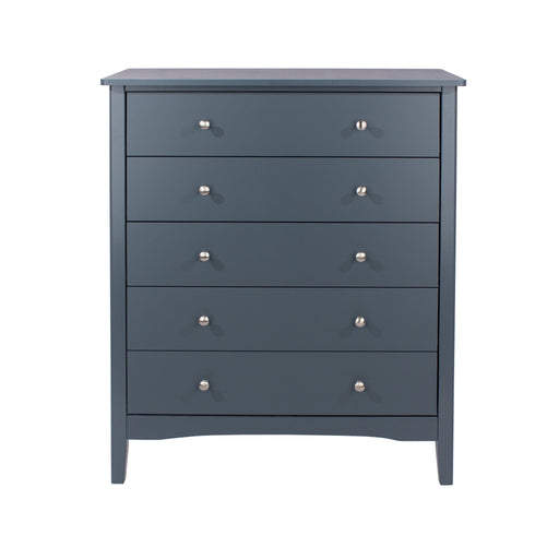Como 5 Drawer Chest – Blue - LuminexFurnitureChest of DrawersCMB515