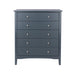 Como 5 Drawer Chest – Blue - LuminexFurnitureChest of DrawersCMB515