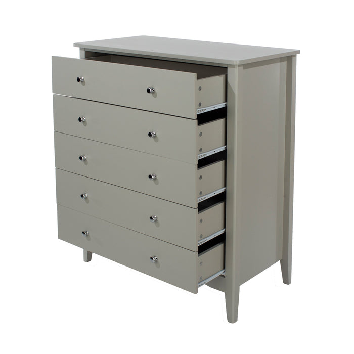 Como 5 Drawer Chest – Grey - LuminexFurnitureChest of DrawersCMG515