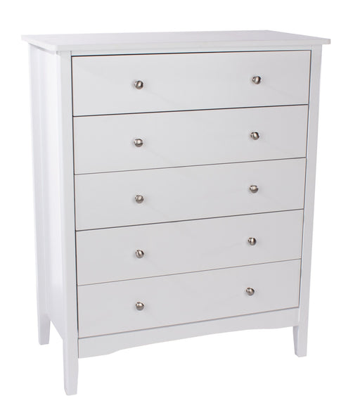 Como 5 Drawer Chest – White - LuminexFurnitureChest of DrawersCMW515