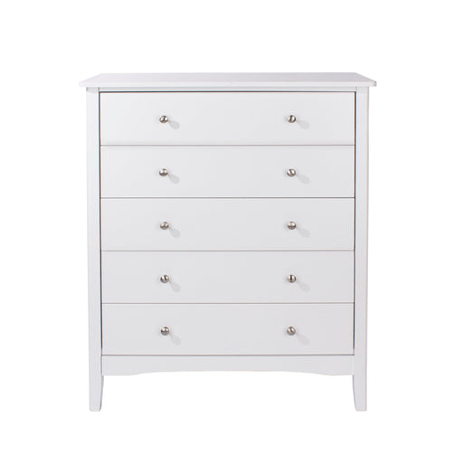 Como 5 Drawer Chest – White - LuminexFurnitureChest of DrawersCMW515