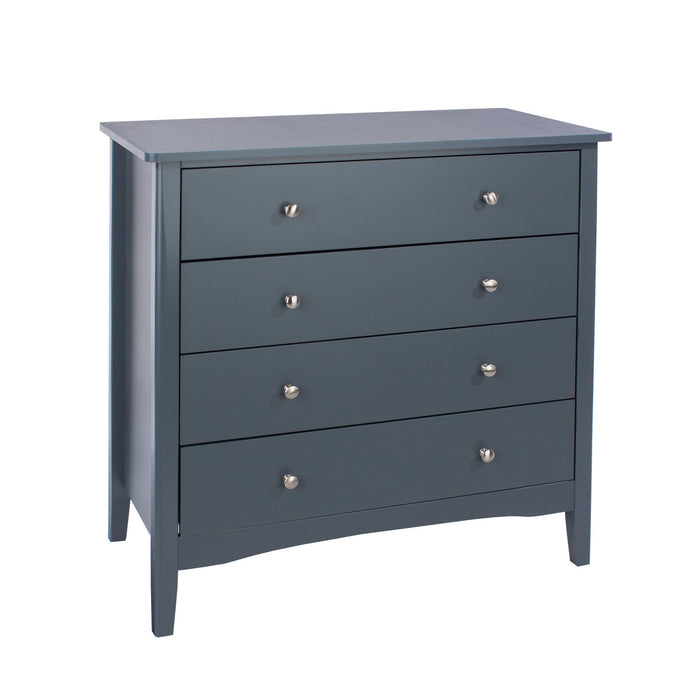 Como Blue 4 Drawer Chest – Blue - LuminexFurnitureChest of DrawersCMB514