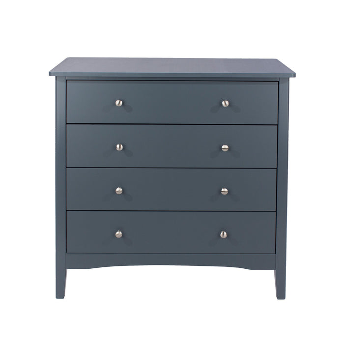 Como Blue 4 Drawer Chest – Blue - LuminexFurnitureChest of DrawersCMB514
