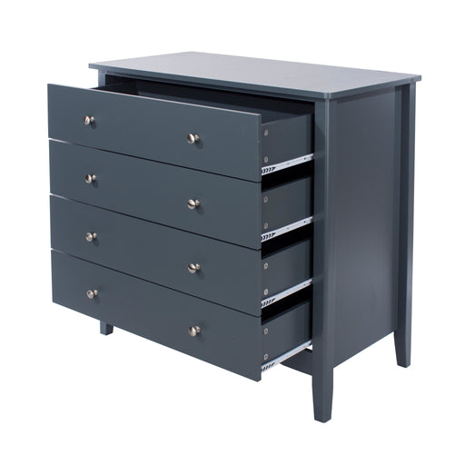 Como Blue 4 Drawer Chest – Blue - LuminexFurnitureChest of DrawersCMB514