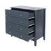 Como Blue 4 Drawer Chest – Blue - LuminexFurnitureChest of DrawersCMB514