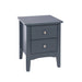 Como Blue Bedside Table - 2 Petite Drawer Cabinet - LuminexFurnitureBedside TableCMB509