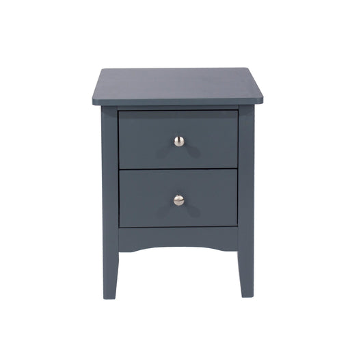 Como Blue Bedside Table - 2 Petite Drawer Cabinet - LuminexFurnitureBedside TableCMB509