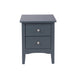 Como Blue Bedside Table - 2 Petite Drawer Cabinet - LuminexFurnitureBedside TableCMB509