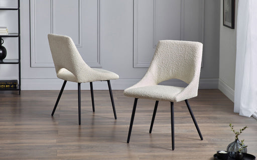 Como Boucle Dining Chairs – Set of 2 - Luminex FurnitureChairsIRI011