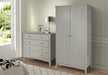 Como Grey Wardrobe White - LuminexFurnitureWardrobeCMG520