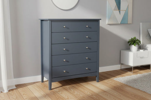 Como Midnight Blue 5 Drawer Chest of Drawers - Luminex FurnitureChest of DrawersCMB515