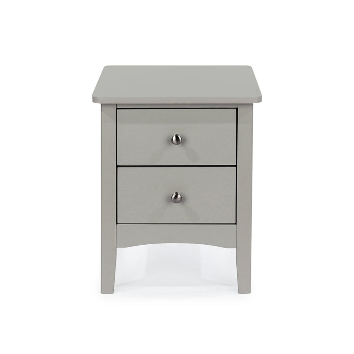 Como Painted Grey Bedside Cabinet - 2 Petite Drawer - LuminexFurnitureBedside TableCMG509