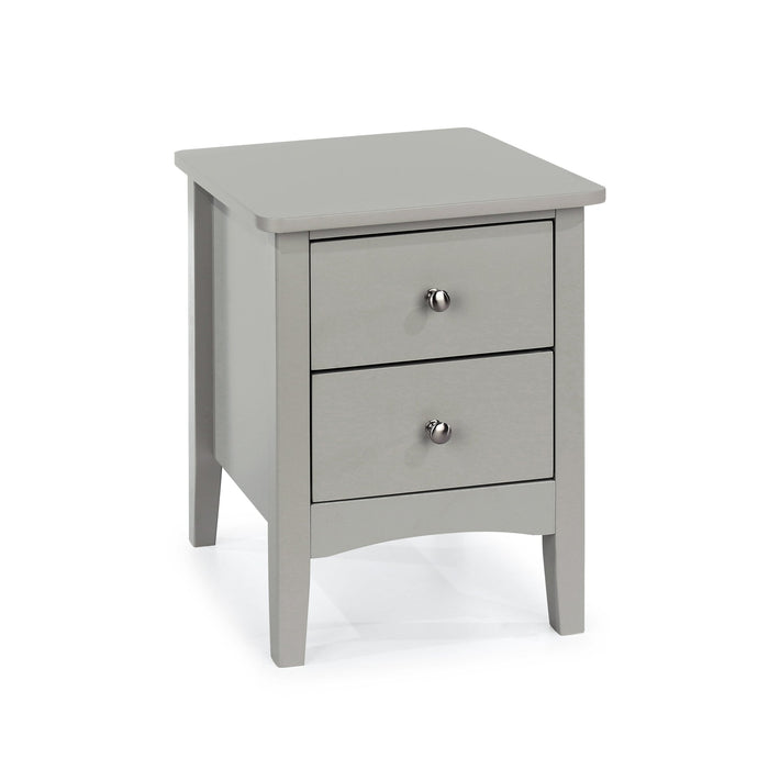 Como Painted Grey Bedside Cabinet - 2 Petite Drawer - LuminexFurnitureBedside TableCMG509
