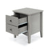 Como Painted Grey Bedside Cabinet - 2 Petite Drawer - LuminexFurnitureBedside TableCMG509