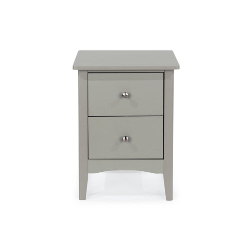 Como Painted Grey Petit Bedside Table with 2 Drawers - LuminexFurnitureBedside TableCMG510