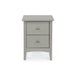 Como Painted Grey Petit Bedside Table with 2 Drawers - LuminexFurnitureBedside TableCMG510