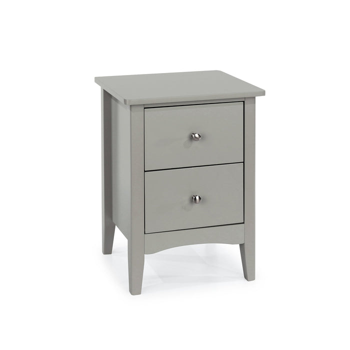 Como Painted Grey Petit Bedside Table with 2 Drawers - LuminexFurnitureBedside TableCMG510