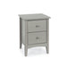 Como Painted Grey Petit Bedside Table with 2 Drawers - LuminexFurnitureBedside TableCMG510