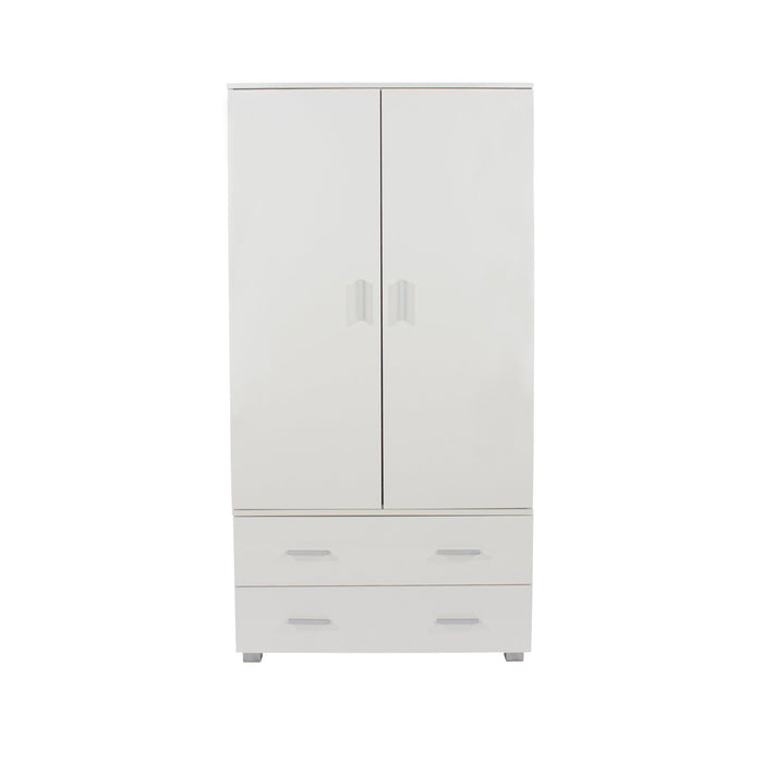Contemporary Lido Wardrobe Antique Waxed Pine - LuminexFurnitureWardrobeLD282