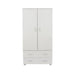 Contemporary Lido Wardrobe Antique Waxed Pine - LuminexFurnitureWardrobeLD282