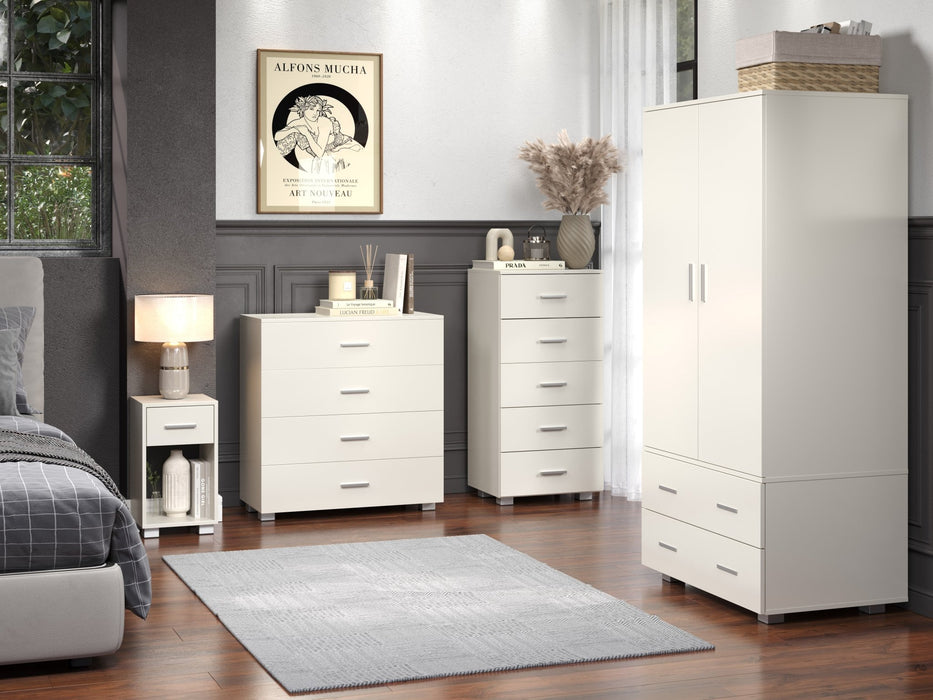 Contemporary Lido Wardrobe Antique Waxed Pine - LuminexFurnitureWardrobeLD282