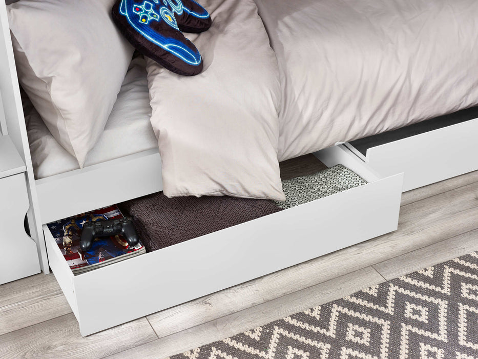 Coral Staircase Bunk All White - Luminex FurnitureBunk BedCAM810