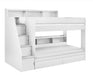 Coral Staircase Bunk All White - Luminex FurnitureBunk BedCAM810