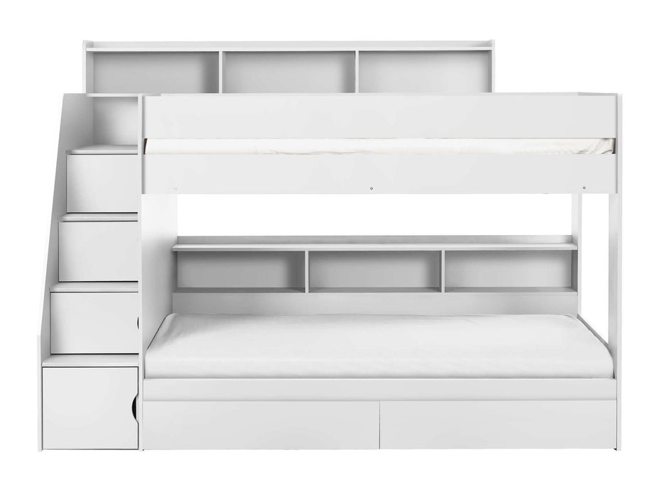 Coral Staircase Bunk All White - Luminex FurnitureBunk BedCAM810