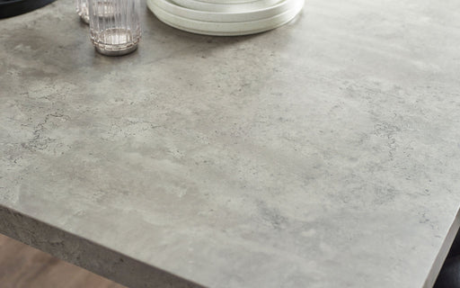 Coralie Concrete Effect Dining Table & 6 Whitley Chairs – Industrial Dining Set - Luminex FurnitureDining SetMIL071
