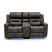 Corinthia Brown 2 Seater Tech Recliner Sofa – Electric with LED - Luminex FurnitureSofasclove_brown_2_str