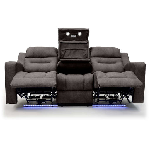 Corinthia Brown 3 Seater Tech Recliner Sofa – Electric with LED - Luminex FurnitureSofasclove_brown_3_str