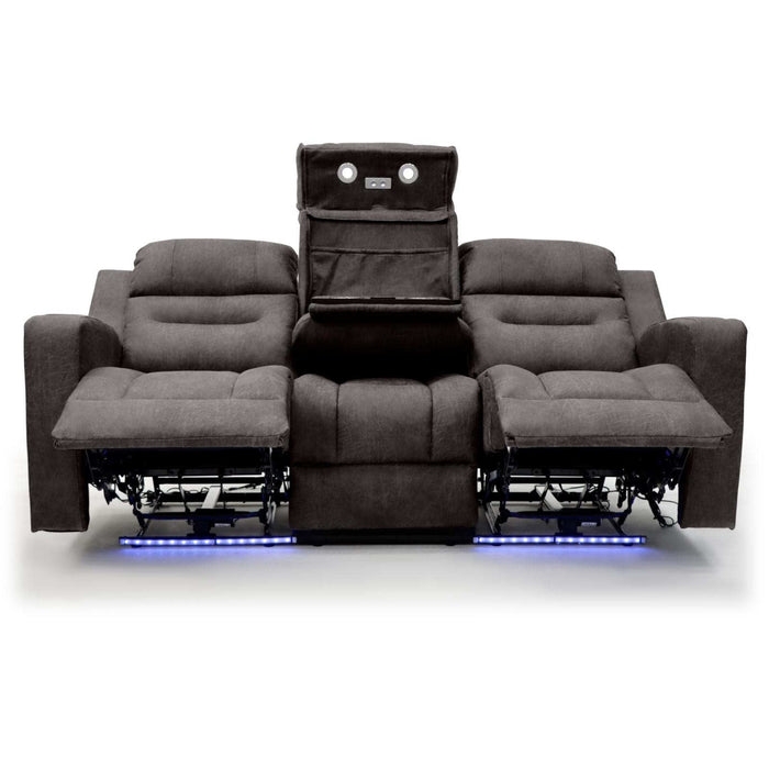 Corinthia Brown 3 Seater Tech Recliner Sofa – Electric with LED - Luminex FurnitureSofasclove_brown_3_str