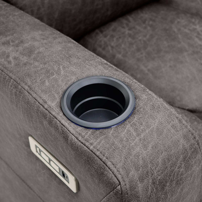 Corinthia Brown 3 Seater Tech Recliner Sofa – Electric with LED - Luminex FurnitureSofasclove_brown_3_str