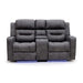 Corinthia Grey 2 Seater Tech Recliner Sofa – Electric with LED - Luminex FurnitureSofasclove_grey_2_str