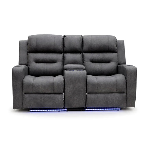 Corinthia Grey 2 Seater Tech Recliner Sofa – Electric with LED - Luminex FurnitureSofasclove_grey_2_str