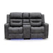 Corinthia Grey 2 Seater Tech Recliner Sofa – Electric with LED - Luminex FurnitureSofasclove_grey_2_str