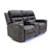 Corinthia Grey 2 Seater Tech Recliner Sofa – Electric with LED - Luminex FurnitureSofasclove_grey_2_str