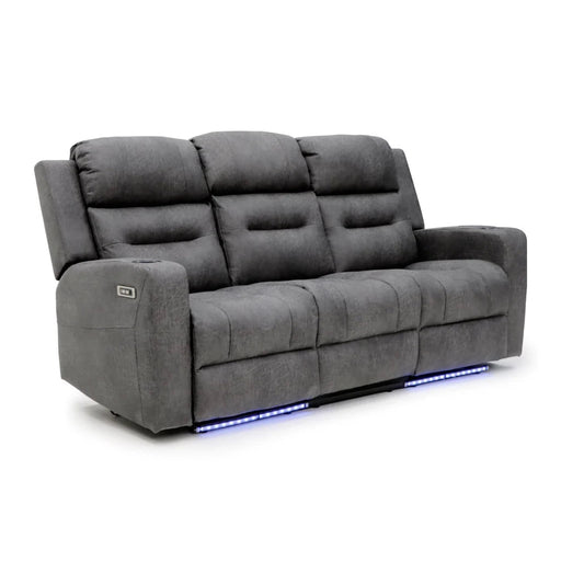 Corinthia Grey 3 Seater Tech Recliner Sofa – Electric with LED - Luminex FurnitureSofasclove_grey_3_str