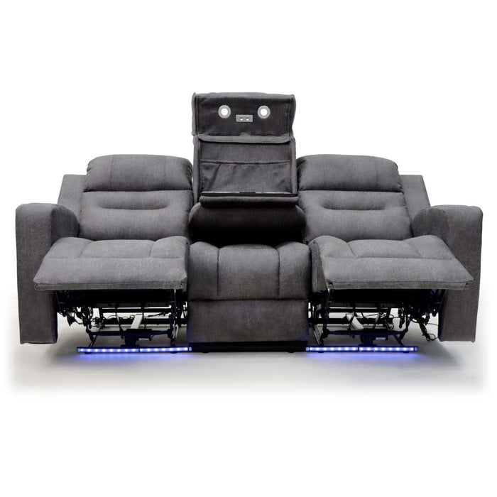 Corinthia Grey 3 Seater Tech Recliner Sofa – Electric with LED - Luminex FurnitureSofasclove_grey_3_str