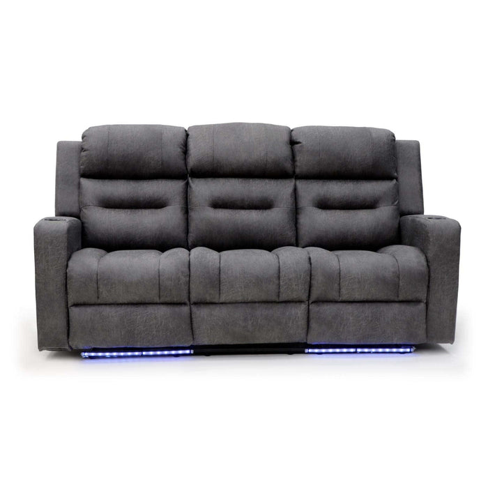 Corinthia Grey 3 Seater Tech Recliner Sofa – Electric with LED - Luminex FurnitureSofasclove_grey_3_str