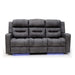Corinthia Grey 3 Seater Tech Recliner Sofa – Electric with LED - Luminex FurnitureSofasclove_grey_3_str