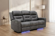 Corinthia Grey 3 Seater Tech Recliner Sofa – Electric with LED - Luminex FurnitureSofasclove_grey_3_str