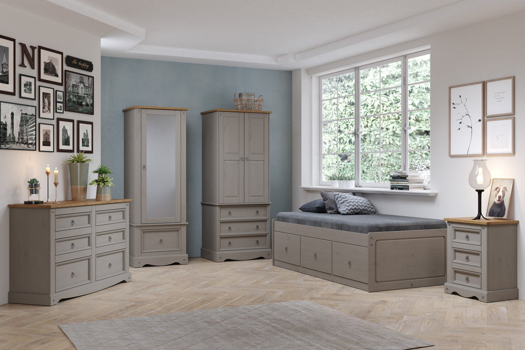 Corona 3'0" Cabin Bed - Grey Wax - LuminexFurnitureBedCRG800