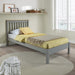 Corona 3'0" Slatted Low end Bedstead - Grey Wax - LuminexFurnitureBedCRG300LE