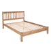 Corona 4'6" Slatted Low end Bedstead - White - LuminexFurnitureBedCRW460LE