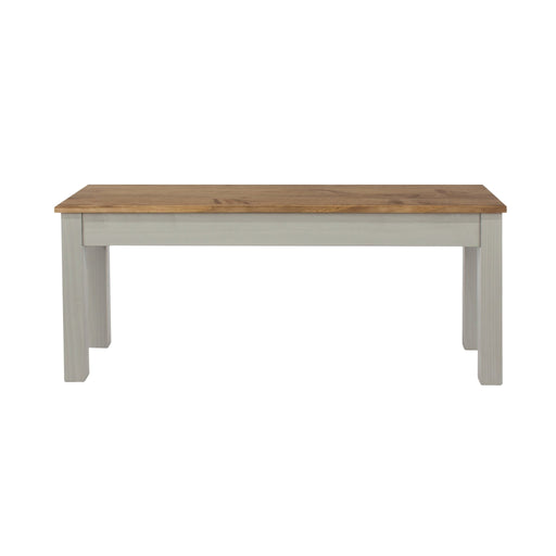 Corona Bench Seat Grey - Solid Pine - LuminexFurnitureBench SeatCRG108