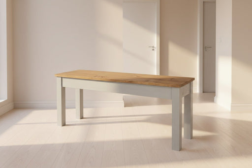 Corona Bench Seat Grey - Solid Pine - Luminex FurnitureBench SeatCRG108