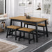 Corona Black Dining Table Live Edge Large - LuminexFurnitureDining TableCRBTB200