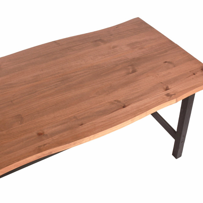 Corona Black Dining Table Live Edge Large - LuminexFurnitureDining TableCRBTB200