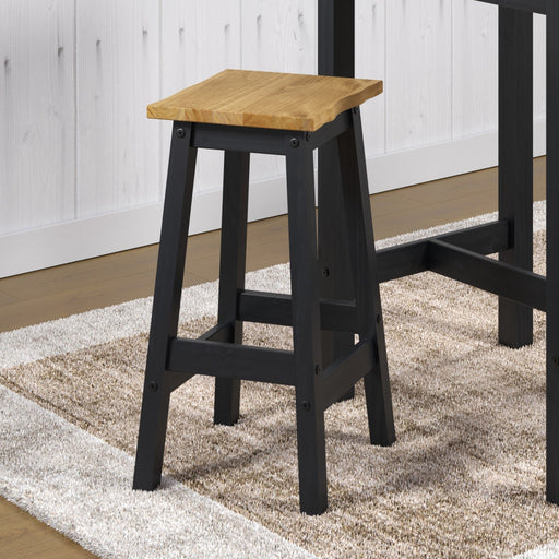 Corona Black High Breakfast Stools (pair) - LuminexFurnitureStoolCRB205